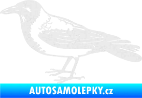 Samolepka Vrána 001 levá Ultra Metalic bílá