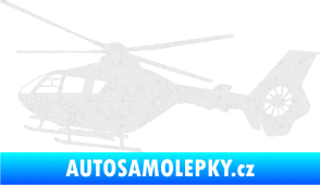 Samolepka Vrtulník 006 levá helikoptéra Ultra Metalic bílá