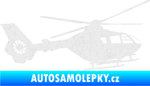 Samolepka Vrtulník 006 pravá Ultra Metalic bílá