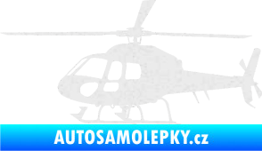 Samolepka Vrtulník 007 levá helikoptéra Ultra Metalic bílá