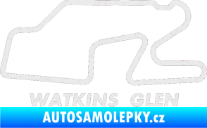 Samolepka Okruh Watkins Glen International Ultra Metalic bílá
