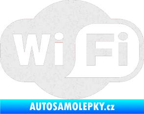 Samolepka Wifi 001 Ultra Metalic bílá