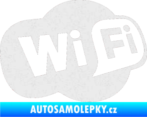 Samolepka Wifi 002 Ultra Metalic bílá