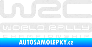 Samolepka WRC -  World Rally Championship Ultra Metalic bílá