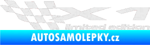 Samolepka X1 limited edition levá Ultra Metalic bílá