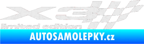 Samolepka X3 limited edition pravá Ultra Metalic bílá