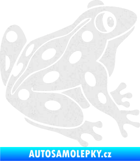Samolepka Žába 006 pravá Ultra Metalic bílá