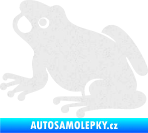 Samolepka Žába 007 levá Ultra Metalic bílá