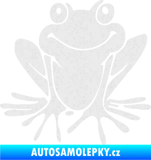 Samolepka Žába 008 pravá Ultra Metalic bílá