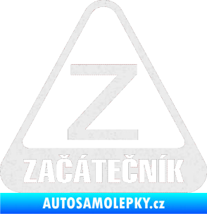 Samolepka Začátečník Ultra Metalic bílá