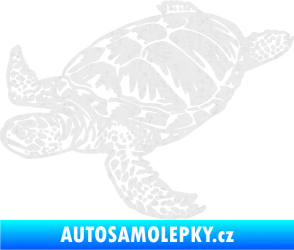 Samolepka Želva 005 levá Ultra Metalic bílá