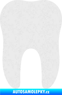 Samolepka Zub 001 stolička Ultra Metalic bílá