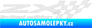Samolepka ZX limited edition pravá Ultra Metalic bílá