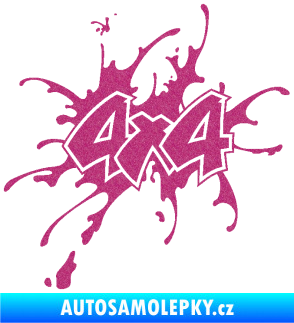Samolepka 4x4 varianta 020 Ultra Metalic růžová