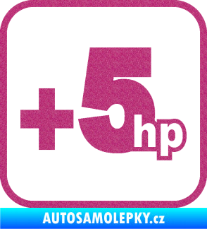 Samolepka +5hp 002 Ultra Metalic růžová