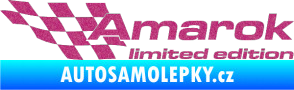 Samolepka Amarok limited edition levá Ultra Metalic růžová