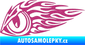 Samolepka Animal flames 016 levá zvířecí oko Ultra Metalic růžová