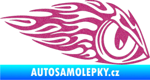 Samolepka Animal flames 016 pravá zvířecí oko Ultra Metalic růžová