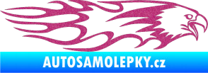 Samolepka Animal flames 026 pravá orel Ultra Metalic růžová
