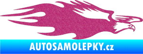 Samolepka Animal flames 030 pravá orel Ultra Metalic růžová