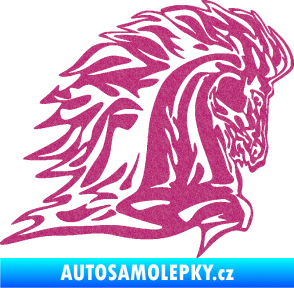 Samolepka Animal flames 101 pravá kůň Ultra Metalic růžová