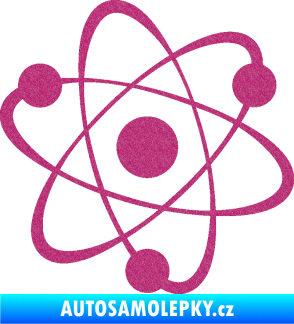 Samolepka Atom  Ultra Metalic růžová