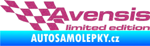 Samolepka Avensis limited edition levá Ultra Metalic růžová