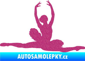 Samolepka Baletka 004 pravá Ultra Metalic růžová