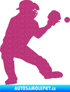 Samolepka Baseball 007 pravá Ultra Metalic růžová