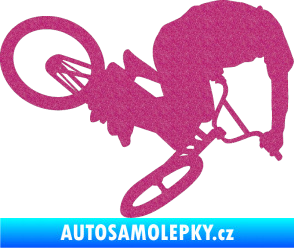 Samolepka Biker 001 pravá Ultra Metalic růžová