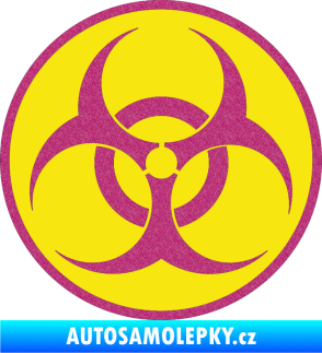 Samolepka Biohazard barevný  Ultra Metalic růžová