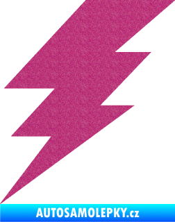 Samolepka Blesk 001 elektřina Ultra Metalic růžová