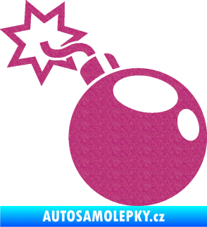 Samolepka Bomba 001 levá Ultra Metalic růžová
