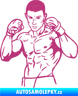 Samolepka Boxer 003 levá Ultra Metalic růžová