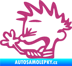 Samolepka Boy tůdle nůdle levá Ultra Metalic růžová