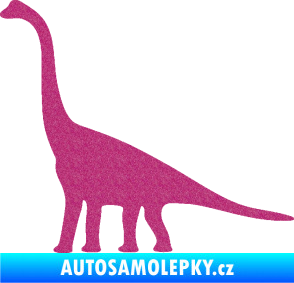 Samolepka Brachiosaurus 001 levá Ultra Metalic růžová