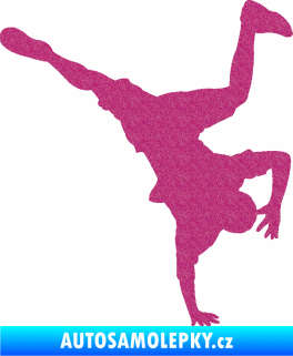 Samolepka Breakdance 001 pravá Ultra Metalic růžová