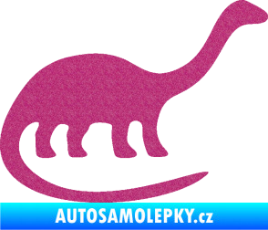 Samolepka Brontosaurus 001 pravá Ultra Metalic růžová