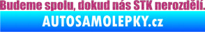 Samolepka Budeme spolu, dokud nás STK nerozdělí Ultra Metalic růžová