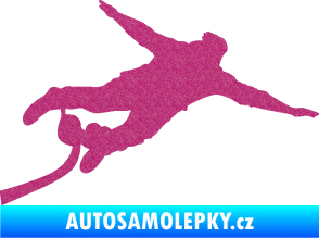 Samolepka Bungee jumping 001 pravá Ultra Metalic růžová