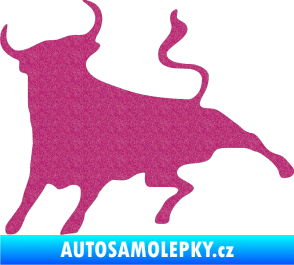 Samolepka Býk 002 levá Ultra Metalic růžová