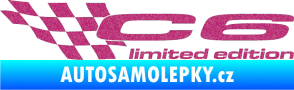 Samolepka C6 limited edition levá Ultra Metalic růžová