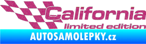 Samolepka California limited edition levá Ultra Metalic růžová