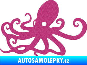 Samolepka Chobotnice 001 levá Ultra Metalic růžová