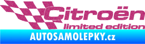 Samolepka Citroen limited edition levá Ultra Metalic růžová