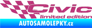 Samolepka Civic limited edition levá Ultra Metalic růžová