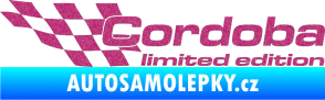 Samolepka Cordoba limited edition levá Ultra Metalic růžová