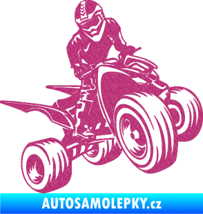 Samolepka Čtyřkolka 008 pravá Ultra Metalic růžová