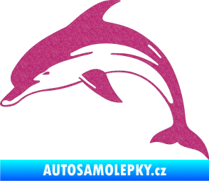Samolepka Delfín 002 levá Ultra Metalic růžová