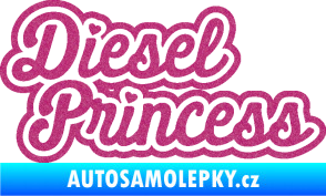 Samolepka Diesel princess nápis Ultra Metalic růžová